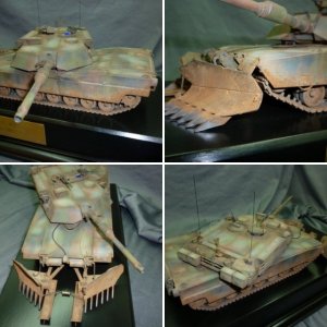 M1A1 ABRAMS with Mineplow    1/35