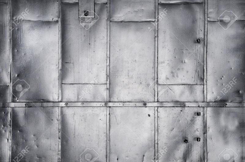 9063543 metal panels on industrial door or wall